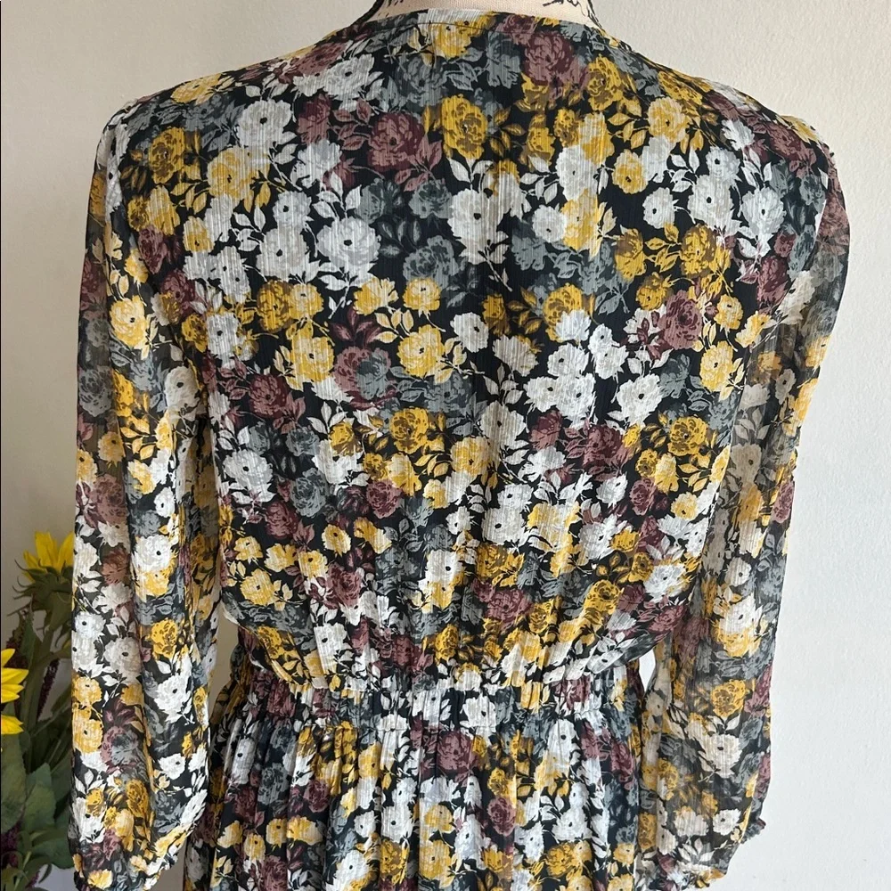 Abercrombie & Fitch Floral High Low Dress Size Lg NWOT